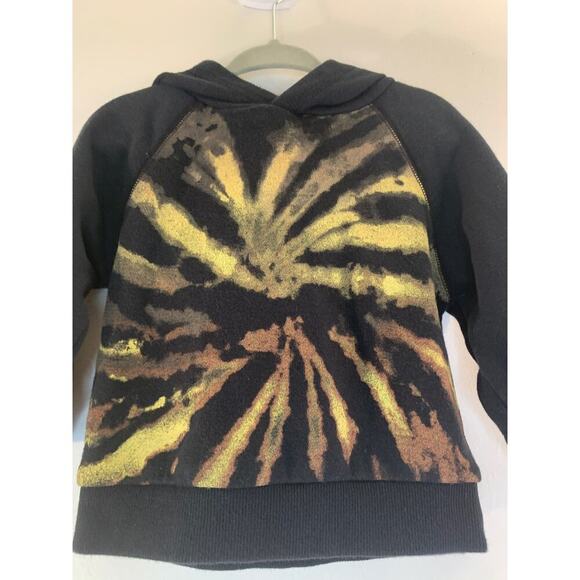 ART CLASS Boy's Black Tie-Dye Hooded Sweatshirt / Size: 12 Months - Picture 5 of 5